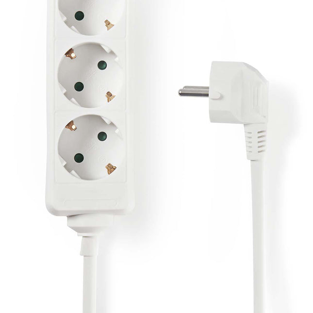 Nedis Stekkerdoos met randaarde, 16 A, 6-wegs, 3m