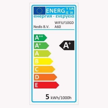 Nedis Wi-Fi Smart LED Filament Lamp | E27 | A60 | 7 W | 806 lm