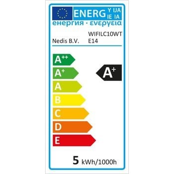 Nedis Wi-Fi smart LED-lamp | Full Colour en Warm-Wit | E14