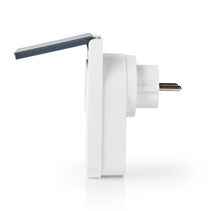 Nedis Wi-Fi Smart Stekker voor Buiten | Spatwaterbestendig | IP44 | Verbruiksmonitor | Schuko Type F | 16 A