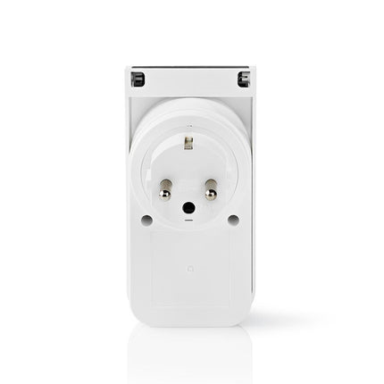Nedis Wi-Fi Smart Stekker voor Buiten | Spatwaterbestendig | IP44 | Verbruiksmonitor | Schuko Type F | 16 A