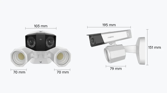Reolink Duo Floodlight WiFi, slimme 4K WiFi Dual-lens camera met schijnwerpers en 180° kijkhoek