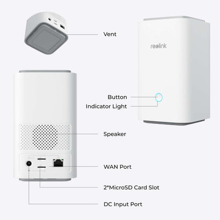 Reolink Home Hub1, draadloze beveiligingshub met Multi-Device Management