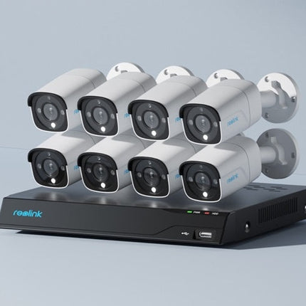 Reolink NVS16-12MB8, 12MP PoE Cameraset met 24/7 opnemen