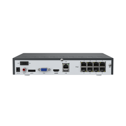 Reolink NVS8-8MD4, slimme 8MP PoE cameraset 4x Turret, NVR met 2TB HDD