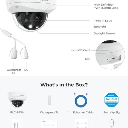 Reolink P437, Smart 4K PoE Camera met 5X Optical Zoom