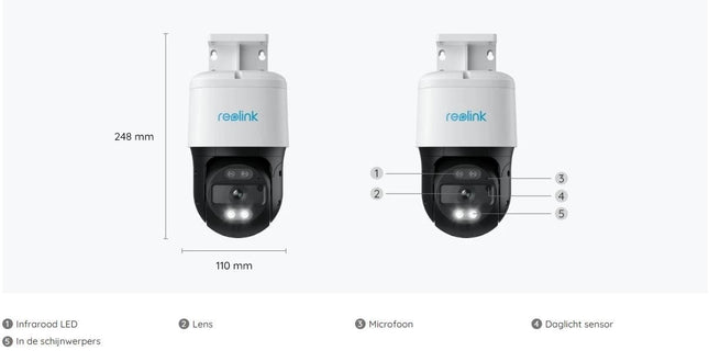 Reolink P830, slimme 4K PT PoE Camera met Auto-Tracking