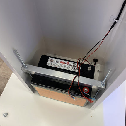 TerreinVeilig Bewakingszuil wit incl. Ajax systeem | Zonnepaneel | Oplader | Accu